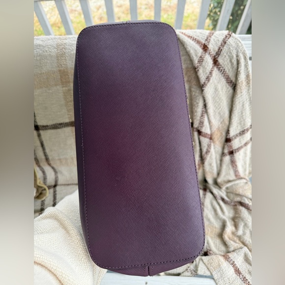 Jet Set Travel Grommeted Saffiano Leather Tote - Picture 3 of 9